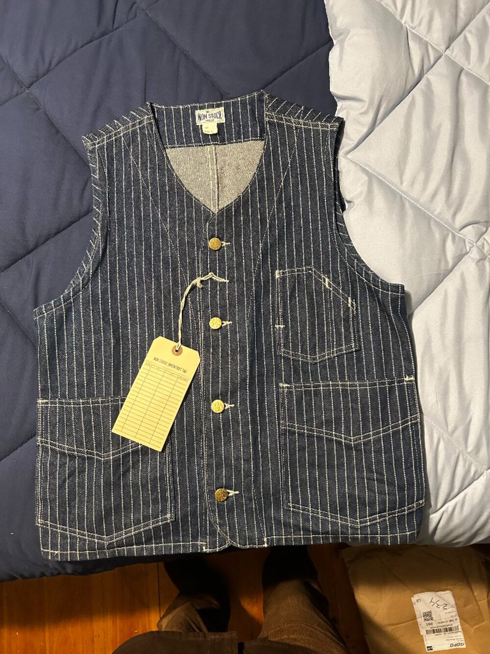 Indigo 1930's Wabash Railway Work Vest
